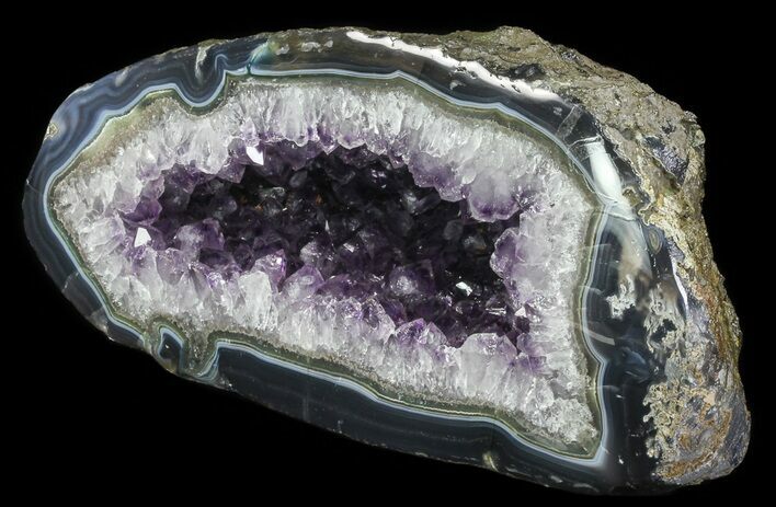 Purple Amethyst Geode - Uruguay #66713